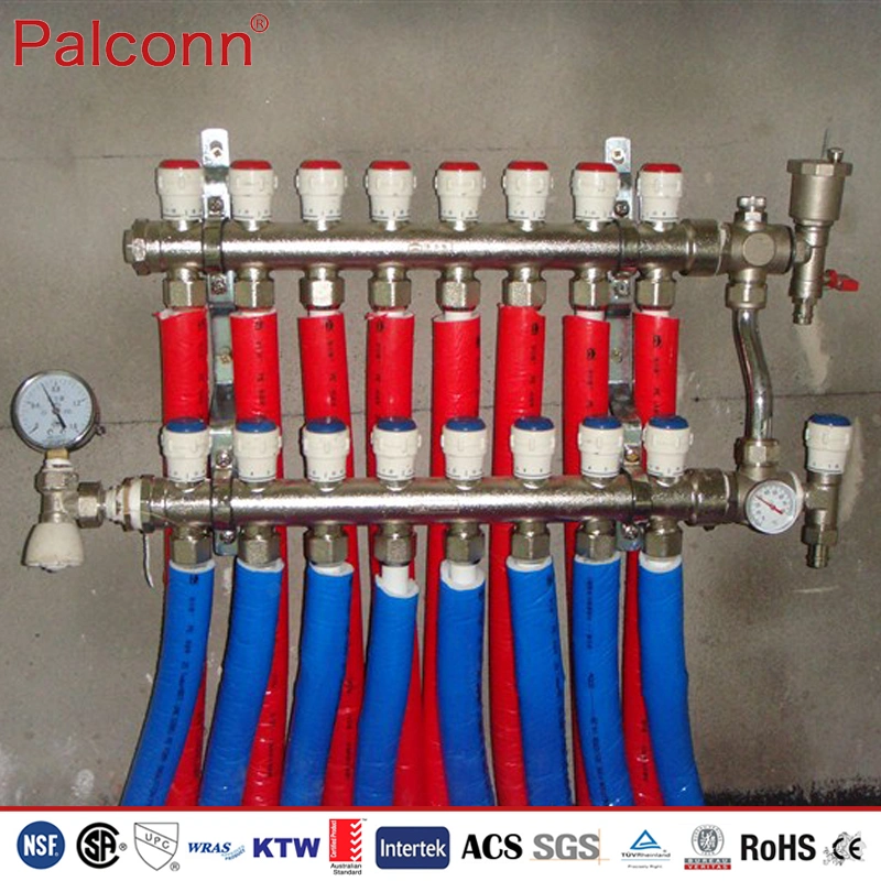 Customization Accepted 3/4"F-1/2"F * 4 Brass Manifold for Floor Heating System